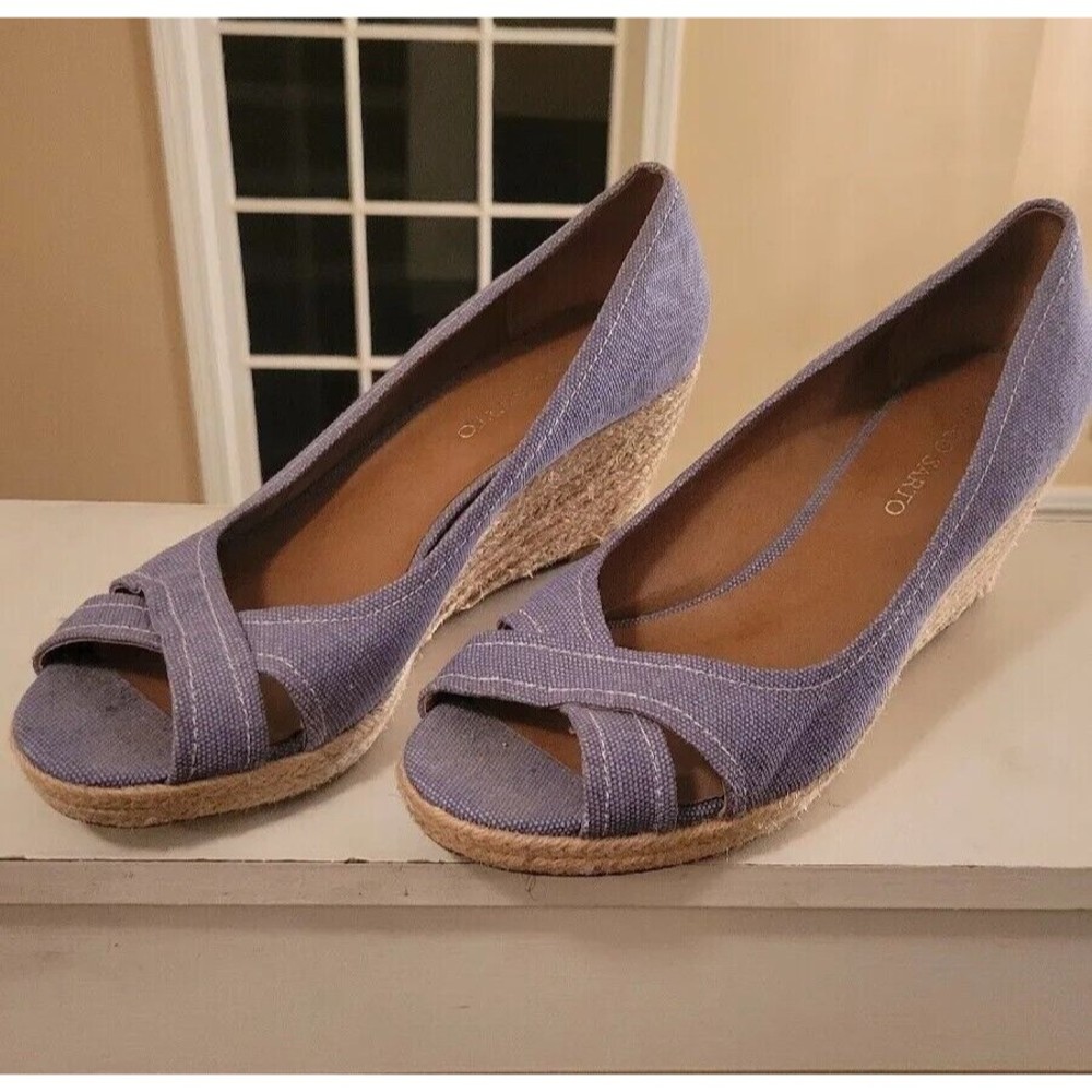 Franco Sarto Open Toe Wedges Size 11M
